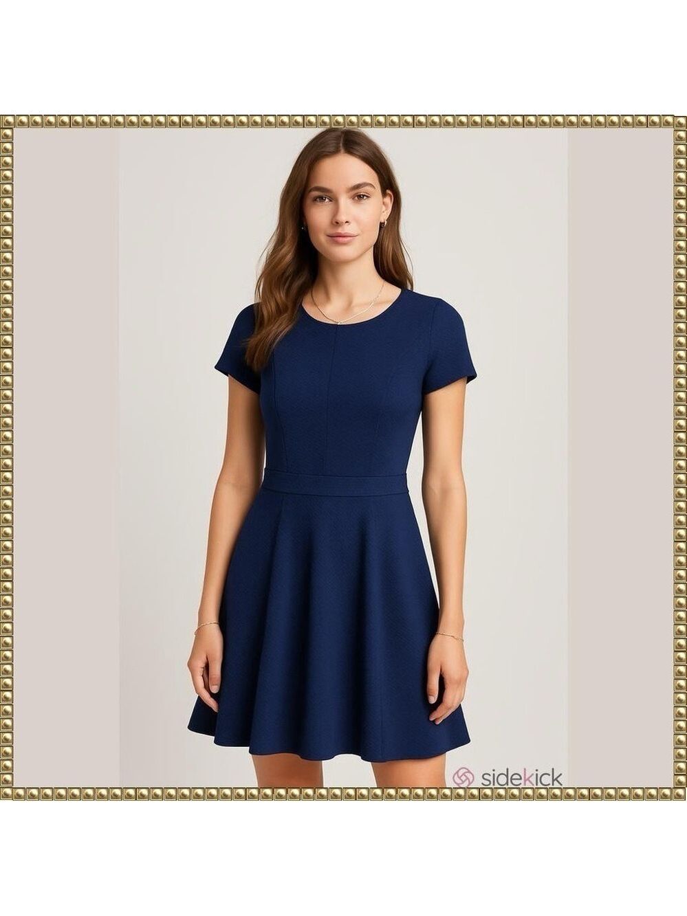 Elle Blue A Line Fit and Flare Dress XXL